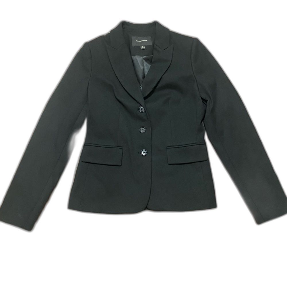 Banana Republic Black Blazer Elegant Suit Jacket